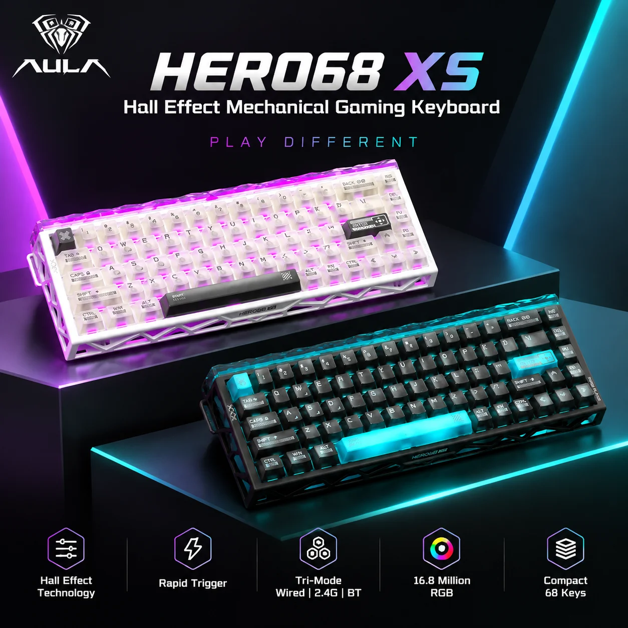 Aula Hero68 XS Hall Effect Mag - Gaming Keyboard Nearby recension och pris