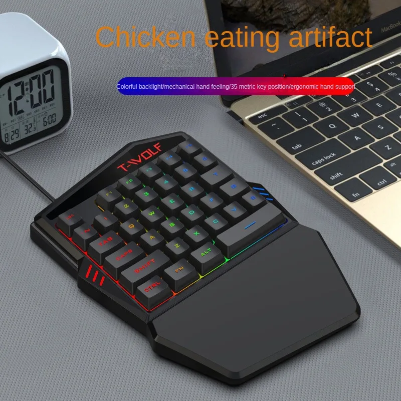 T-WOLF TF900 One Handed Keyboa - Gaming Keyboard Mini recension och pris