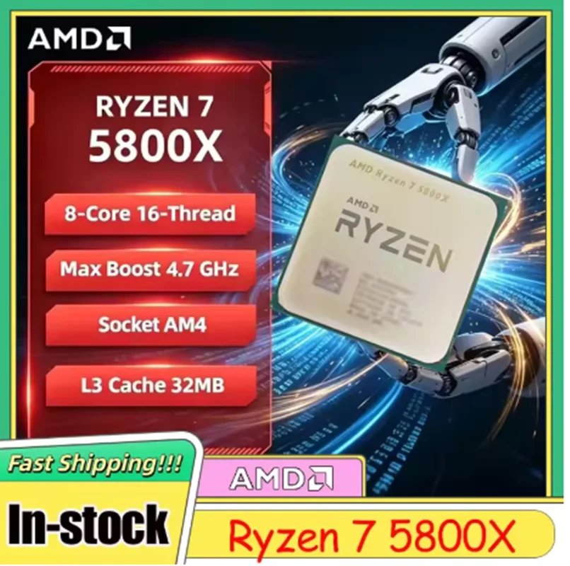 AMD R7 5800X Ryzen 7 5800X 8 C - Amd Cpu Ryzen 7 recension och pris