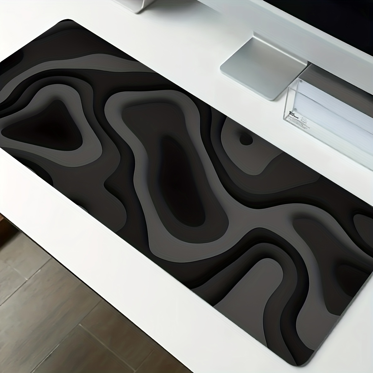 Black Gray Swirl Design Large  - Gaming Keyboard High Ground recension och pris