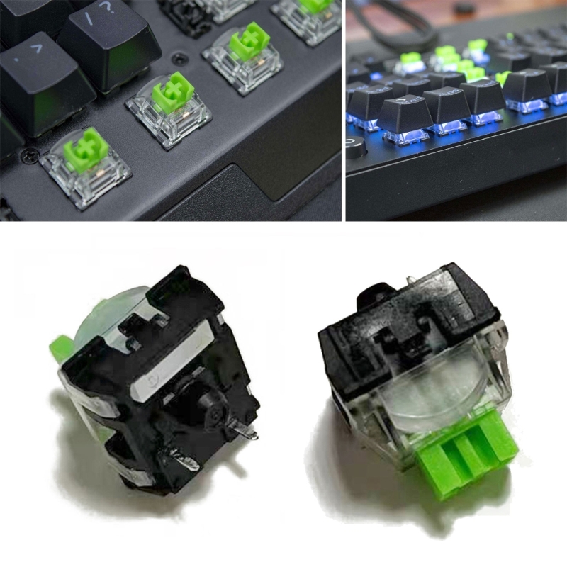New RGB MX 2Pcs Green Switches - Gaming Keyboard No Rgb recension och pris